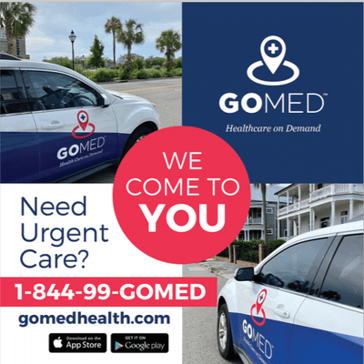 Urgent Care delivered to you.  We accept insurance!  Call today