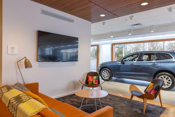 The customer lounge at Volvo Cars Bridgewater