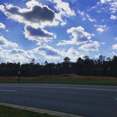 View of the course from Edmund Pendleton drive