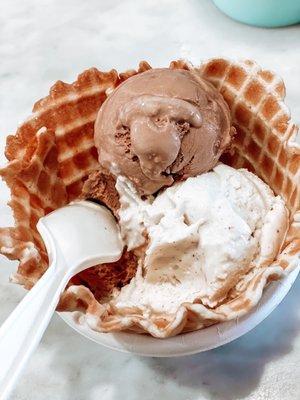 Waffle Bowl /The Milkiest Chocolate & Honey Vanilla Bean