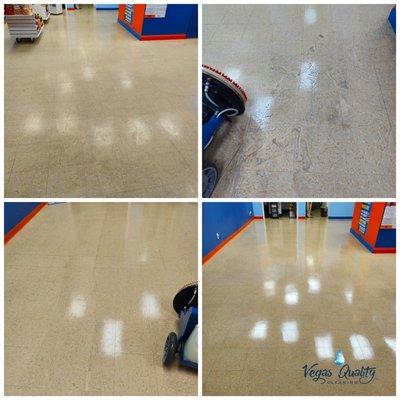 Commercial floor cleaning, sealing and polishing service in Las Vegas NV.