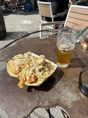 Baja shrimp tacos and an Island Brewing IPA. Perfection!