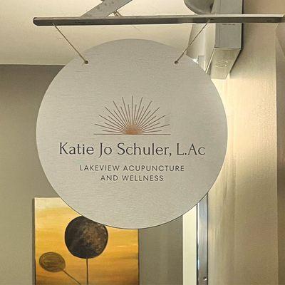 Look for the Lakeview Acupuncture and Wellness sign in Lakeview Chiropractic.