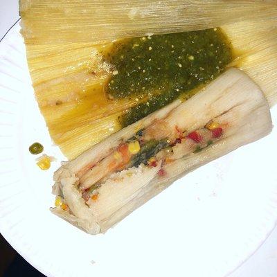 Vegan tamales- if your vegan, we have food for you as well.