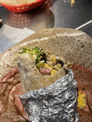 Pink Steak Burrito