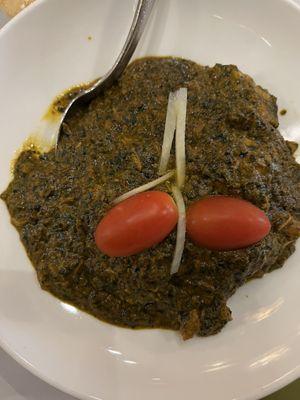 Palak with chicken