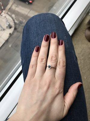 Bogota Blackberry Shellac polish OPI