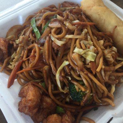 Shrimp lo mein lunch special