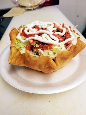 Taco salad steak or chicken