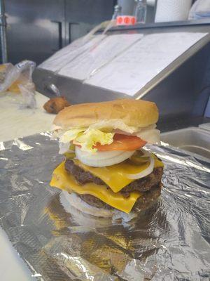 Double cheese burger