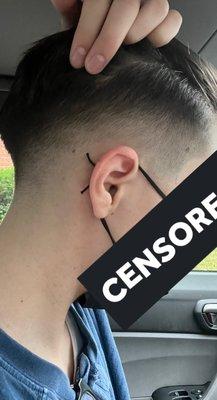 Undercut by Benny, side view