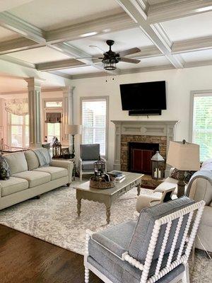 Living room painted by our Painting and Renovation team.