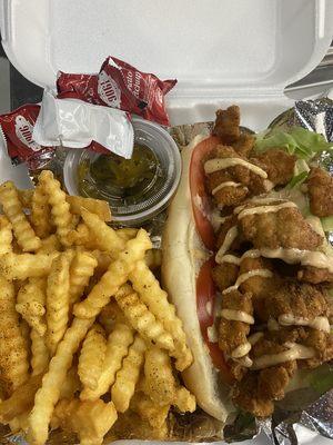 Po'boys. Shrimp, Gator,or catfish