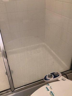 shower , not clean