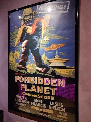 Vintage movie poster in the lobby