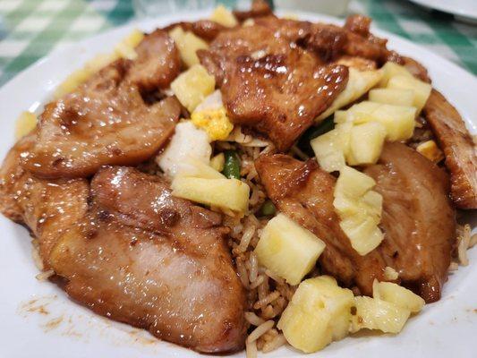 Pork pineapple fries rice