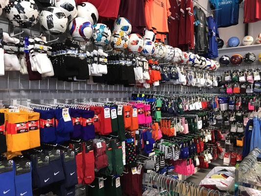 Large selection of socks.