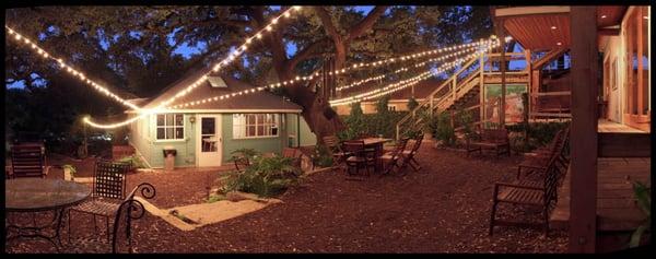 Sanctuary at Amala at night - a beautiful spot for a night wedding.