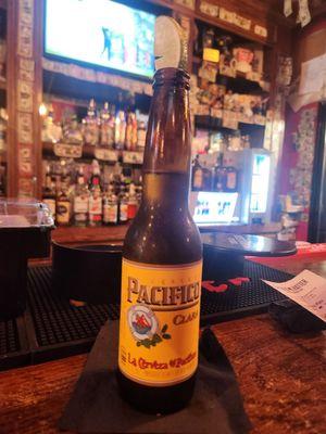 Pacifico bottled beer