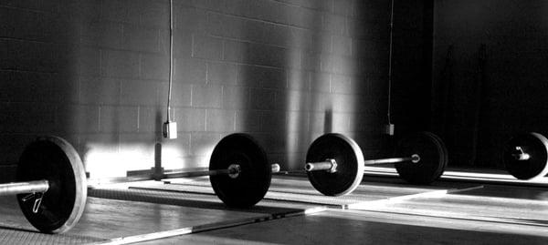 The infamous barbell photo by Chip Conrad.