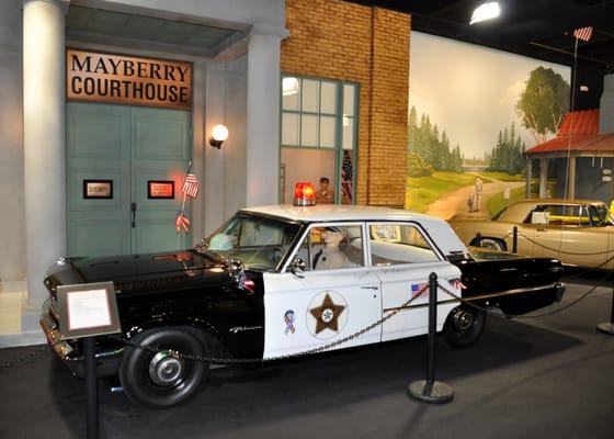 The actual Ford Police car driven by "Andy & Barny" on the Andy Griffith Show.  Their signatures are on the left front door!