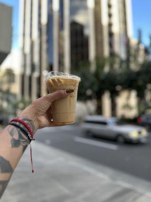 Small iced caramel macchiato