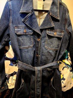 Great clearance items right now, like this $32 denim trench!