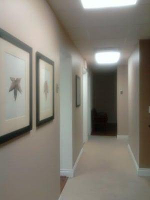 Hallway with pretty pictures!