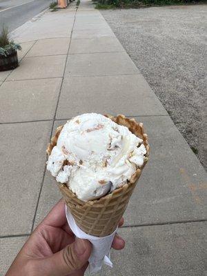 Junior peanut butter cup in a waffle cone!