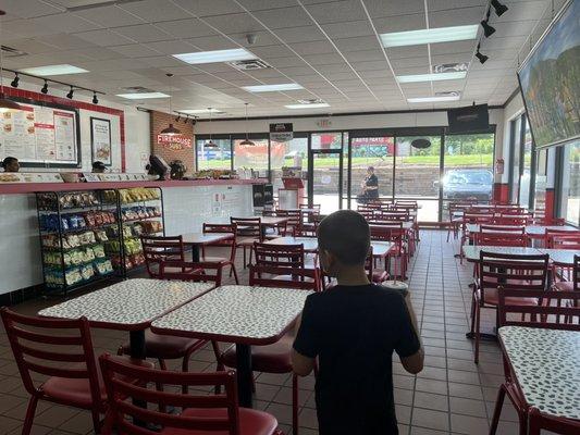 Large, spacious dining area