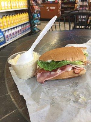 Club sandwich and Side of potatoe salad!!! Best in town !! Thank you dee , Liz and Zack