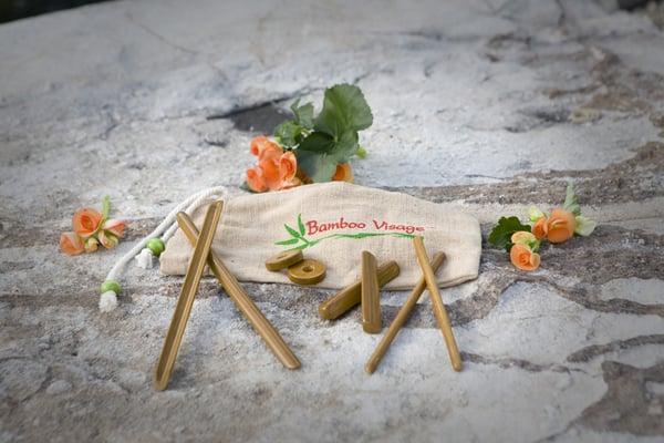 Small & mighty, these bamboo tools are used for heated facial massage. Don't ignore the muscles of the face and book a French Bamboo Visage.