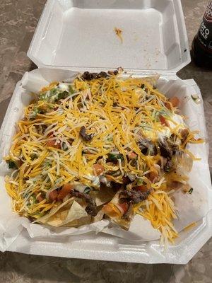 Carne asada nachos