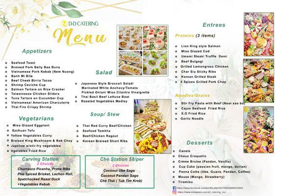 On-Site Catering Menu