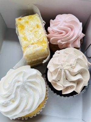 Cupcake and Vegan pineapple  cake  assortment