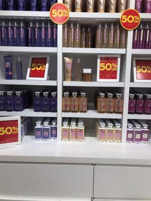 Many body lotions, shower gels, body creams & body sprays on sale now for 50% off!