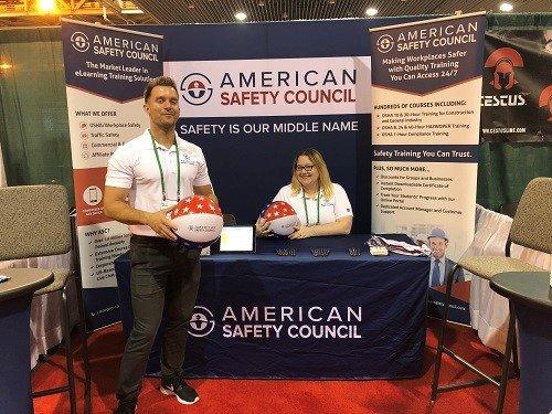 American Safety Council representing at a safety conference. Safety is our middle name!