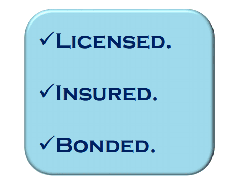 Licensed, Insured & Bonded