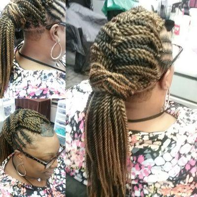 Crochet weave  (Sengalese twist)