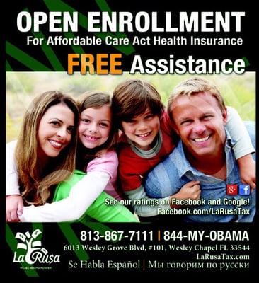 Free assistance with Affordable Care Act insurance enrollment