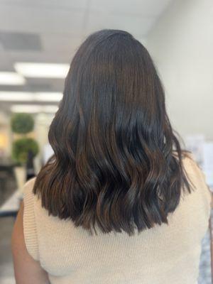 Haircut and curly hair