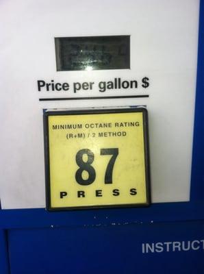 Regular price per gallon 5/15/15.