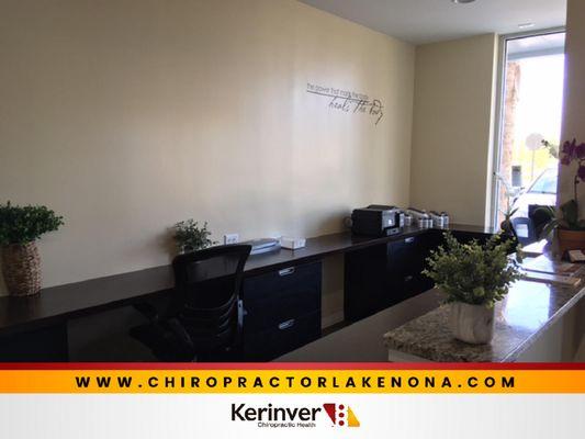 Kerinver Chiropractic Lake Nona - Front desk