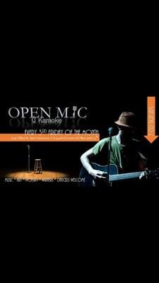 Open Mic Every Third Friday of the month @ 7pm