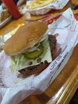 Mushroom and swiss burger