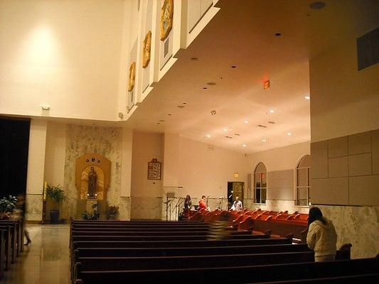 Pews and choir area