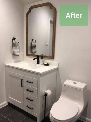 After - Toilet & Vanity