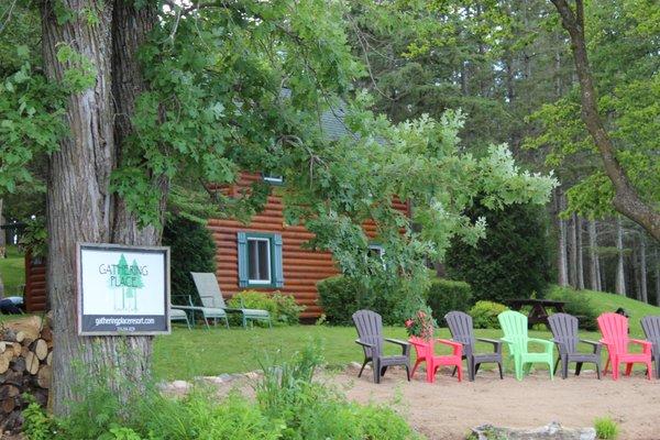 Cabins on the lake with a beach!