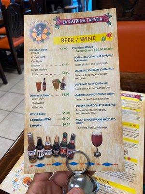 Drink menu!!!!!