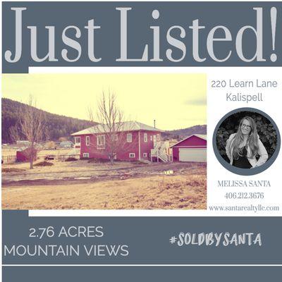 JUST LISTED! 220 LEARN LANE KALISPELL